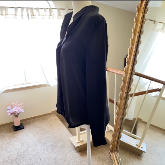 Foreign Exchange Women Blouse Black Small - Picture 5 of 6